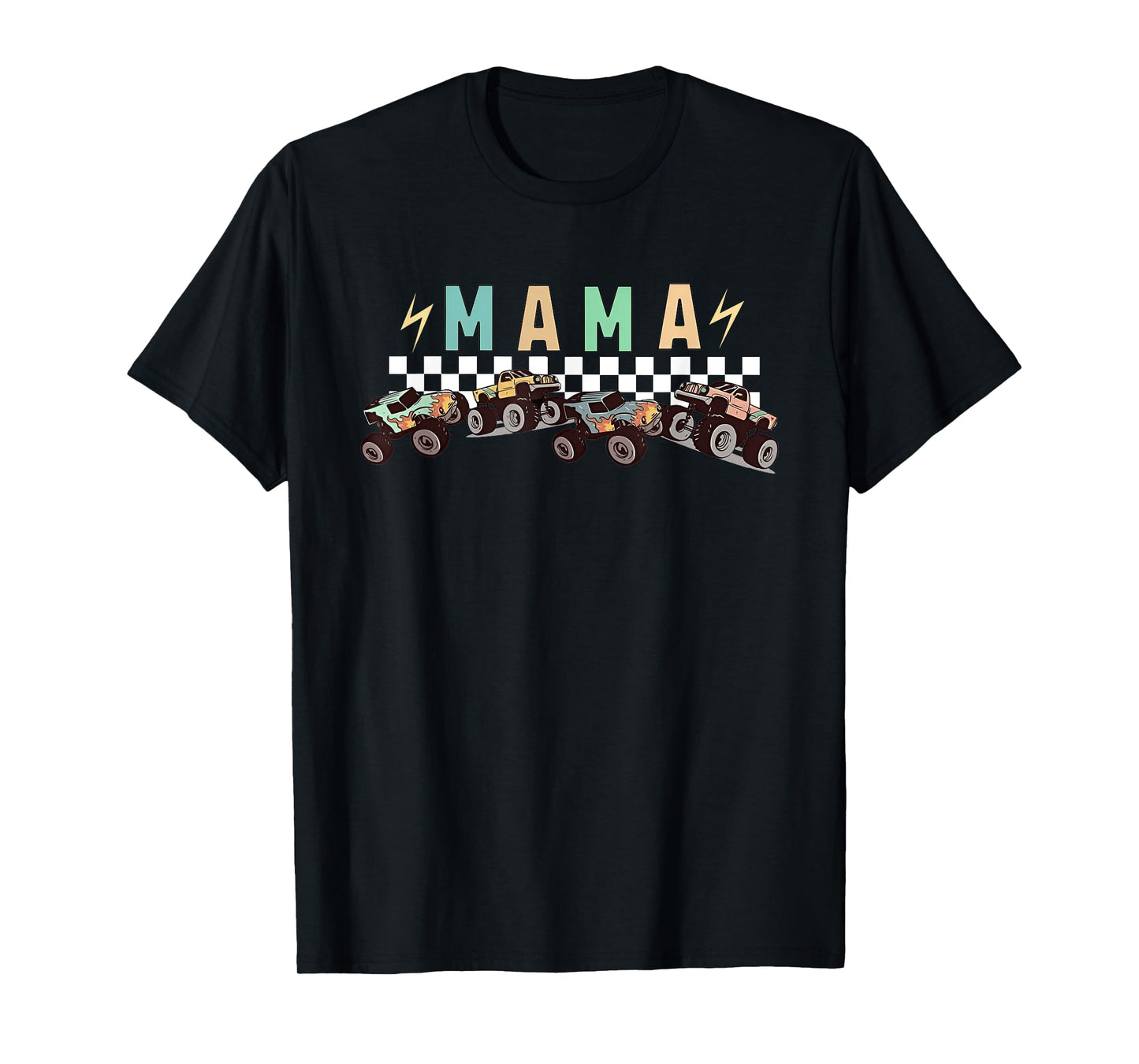 Mama Truck Mom Monster Truck Are My Jam Truck Lovers T-Shirt