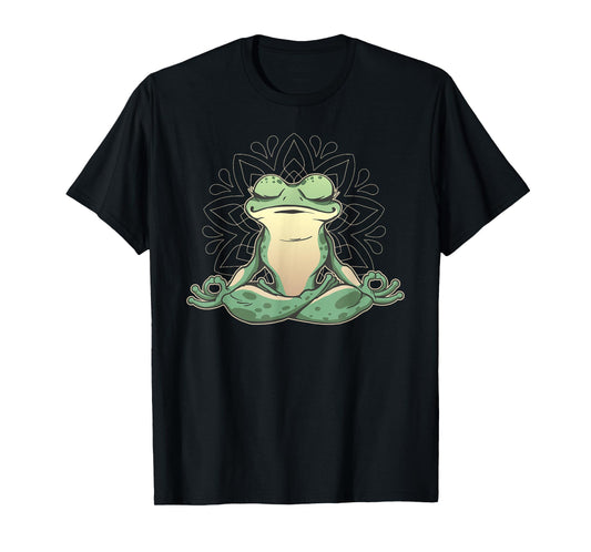 Meditating Yoga Frog T-Shirt