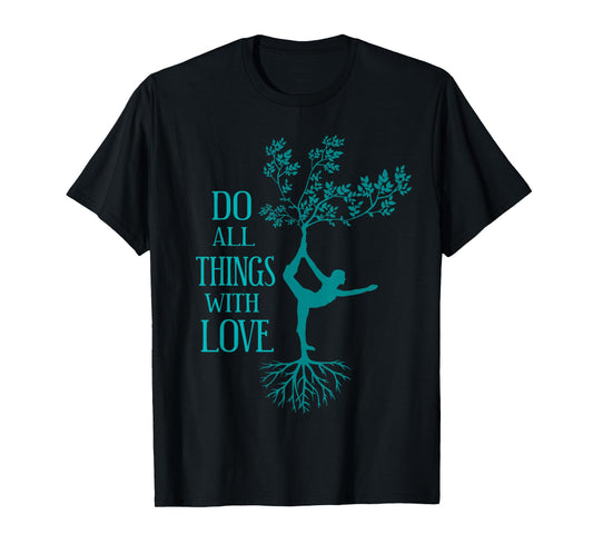 Yoga Love - Dancer Tree Pose T-Shirt T-Shirt
