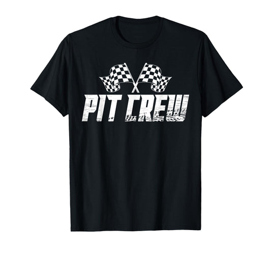 Pit Crew Family Racing Birthday Race Car T-Shirt
