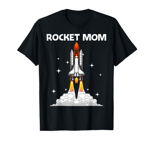 Cool Rocket Design For Mom Mother Space Rocket Ship Vehicle T-Shirt