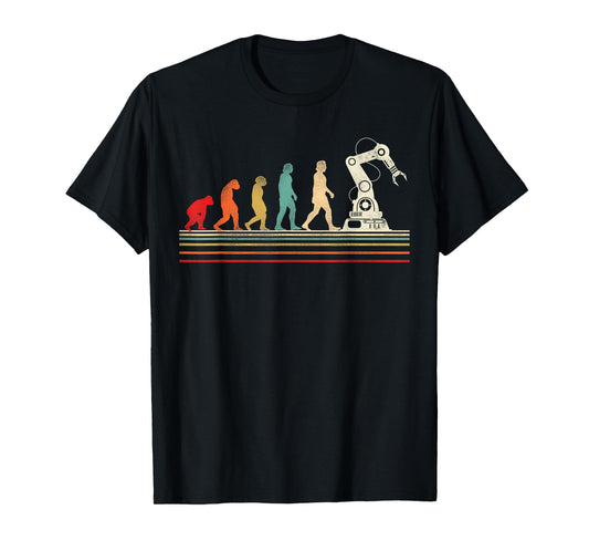 Robot Robotics Engineer Retro Vintage T-Shirt