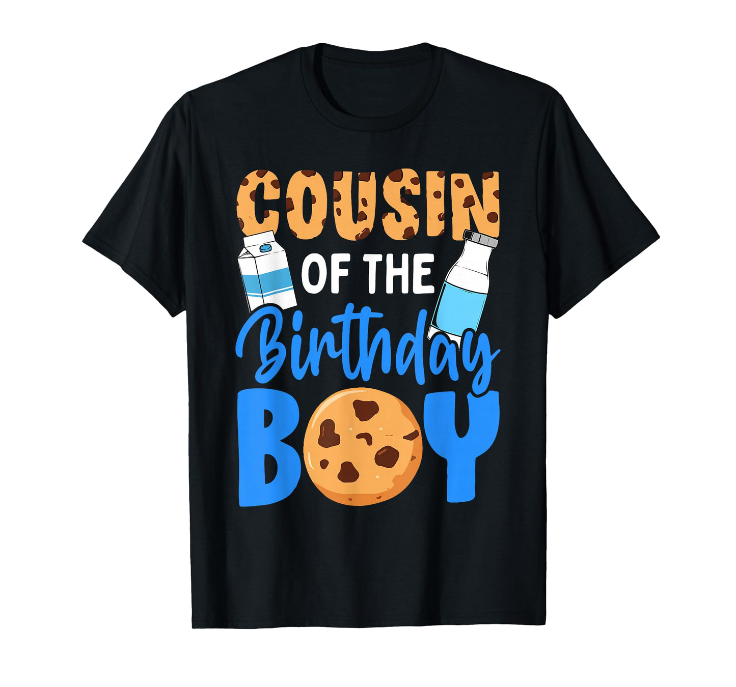 Cousin of the birthday boy Milk and Cookies 1st birthday T-Shirt