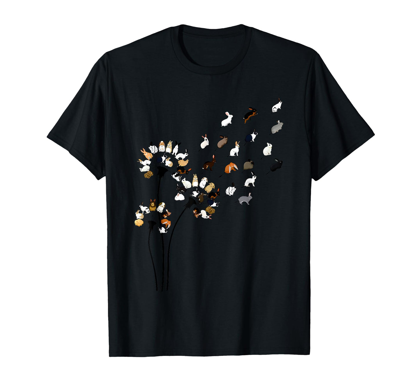 funny dandelion bunny flower T-Shirt