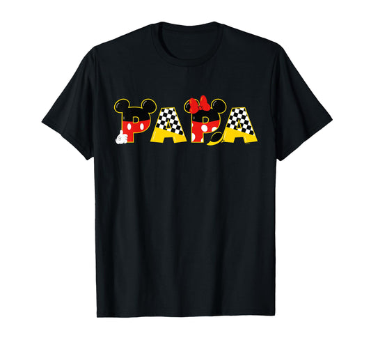 Disney Mickey Minnie Papa Father's Day Birthday Family Trip T-Shirt