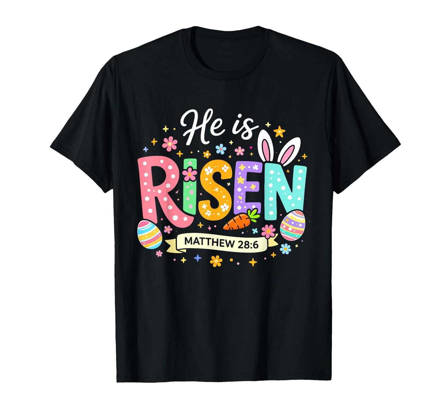Women Easter He is Risen Jesus Religious Christian Women Kid T-Shirt