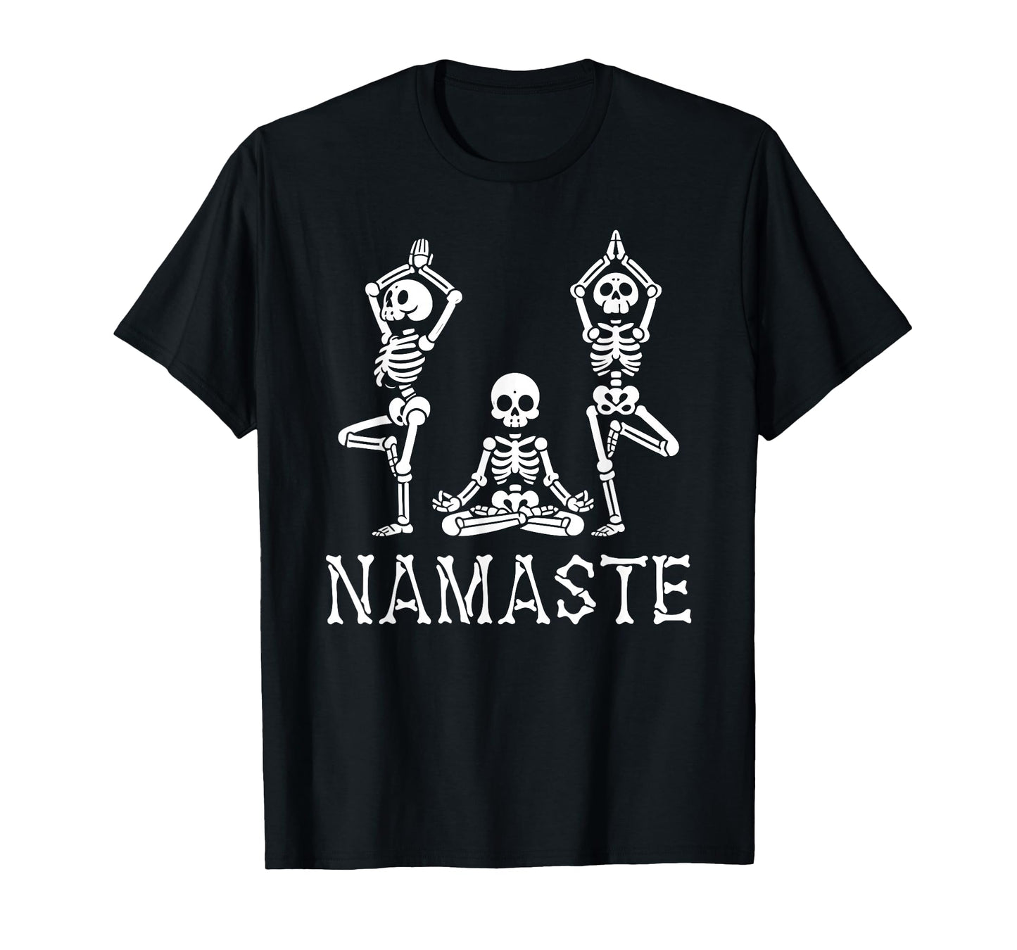 Namaste Skeletons Yoga Lover For Yogi Workout Women Men T-Shirt