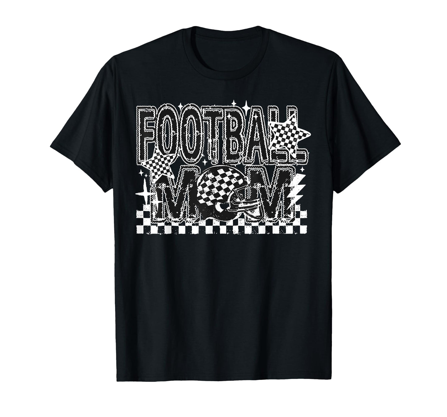 Football Mama Fall Retro Football Mom Game Day Cheer Season T-Shirt