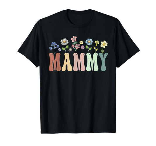 Mammy Gifts Women Wildflower Floral Design Mammy T-Shirt