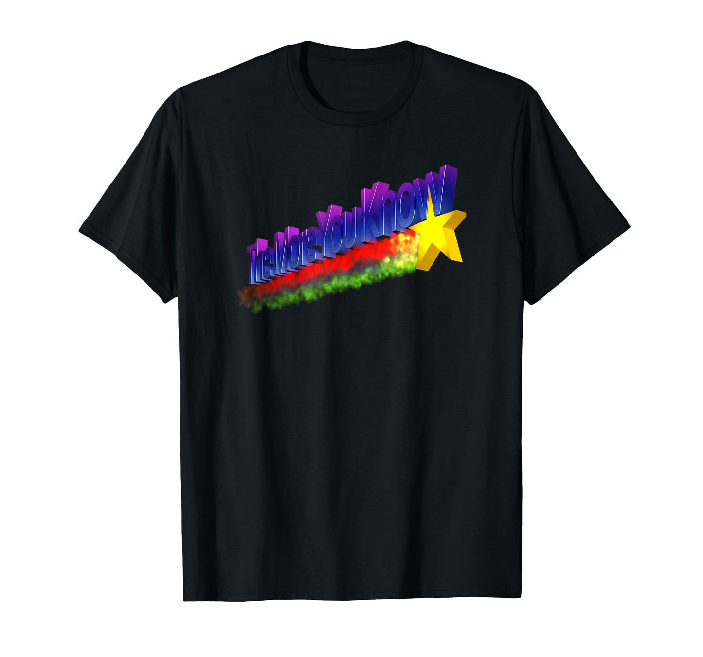 The More You Know Tee Retro 80s Rainbow Funny TV T-Shirt