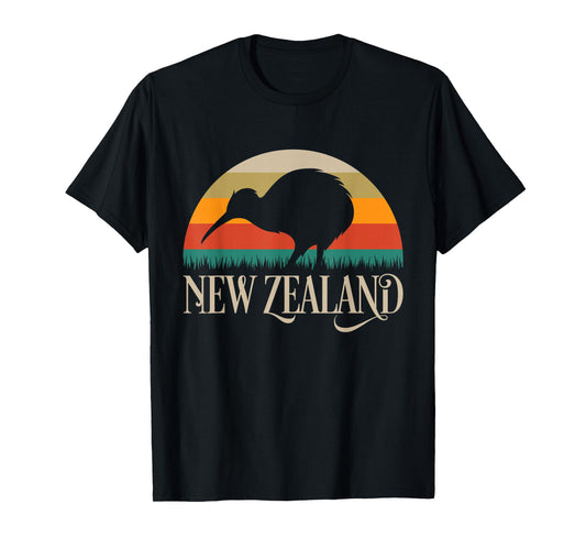 New Zealand Kiwi Vintage Bird NZ Travel Kiwis New Zealander T-Shirt