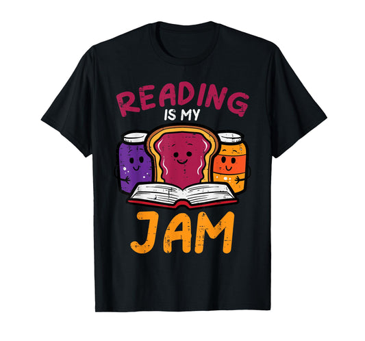 Reading My Jam Read Reading Book Librarian Men Women Kids T-Shirt