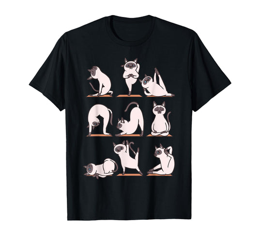 Siamese Cat Yoga T-Shirt