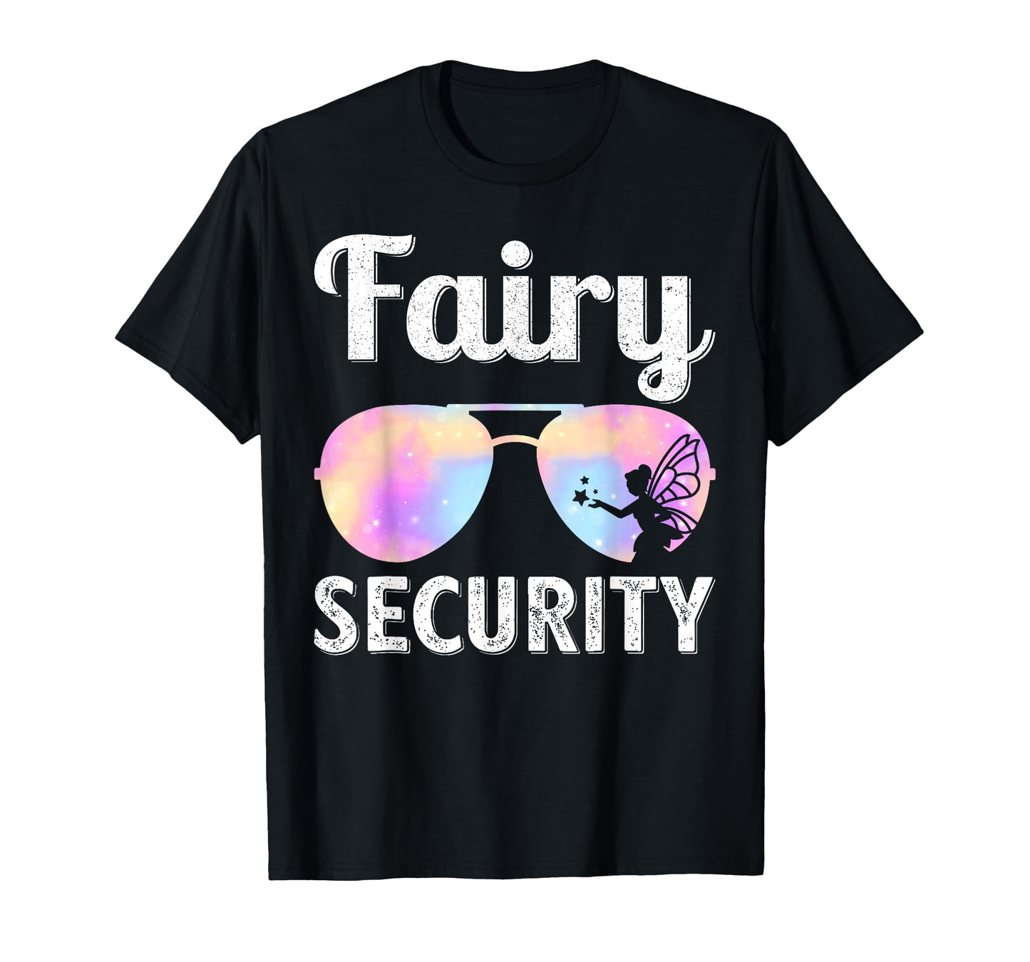 Fairy Security Birthday Family Halloween Costume Dad Mom T-Shirt