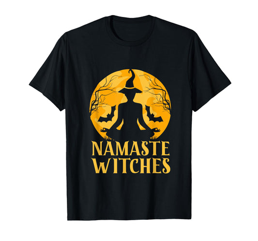 Namaste Witches Halloween Yoga Lover T-Shirt