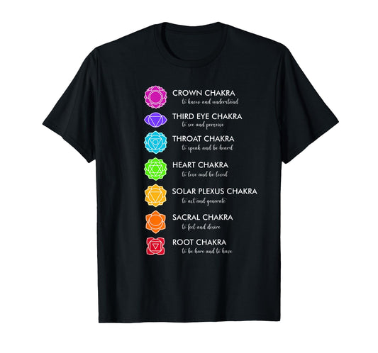 Seven Chakra Symbols T-Shirt