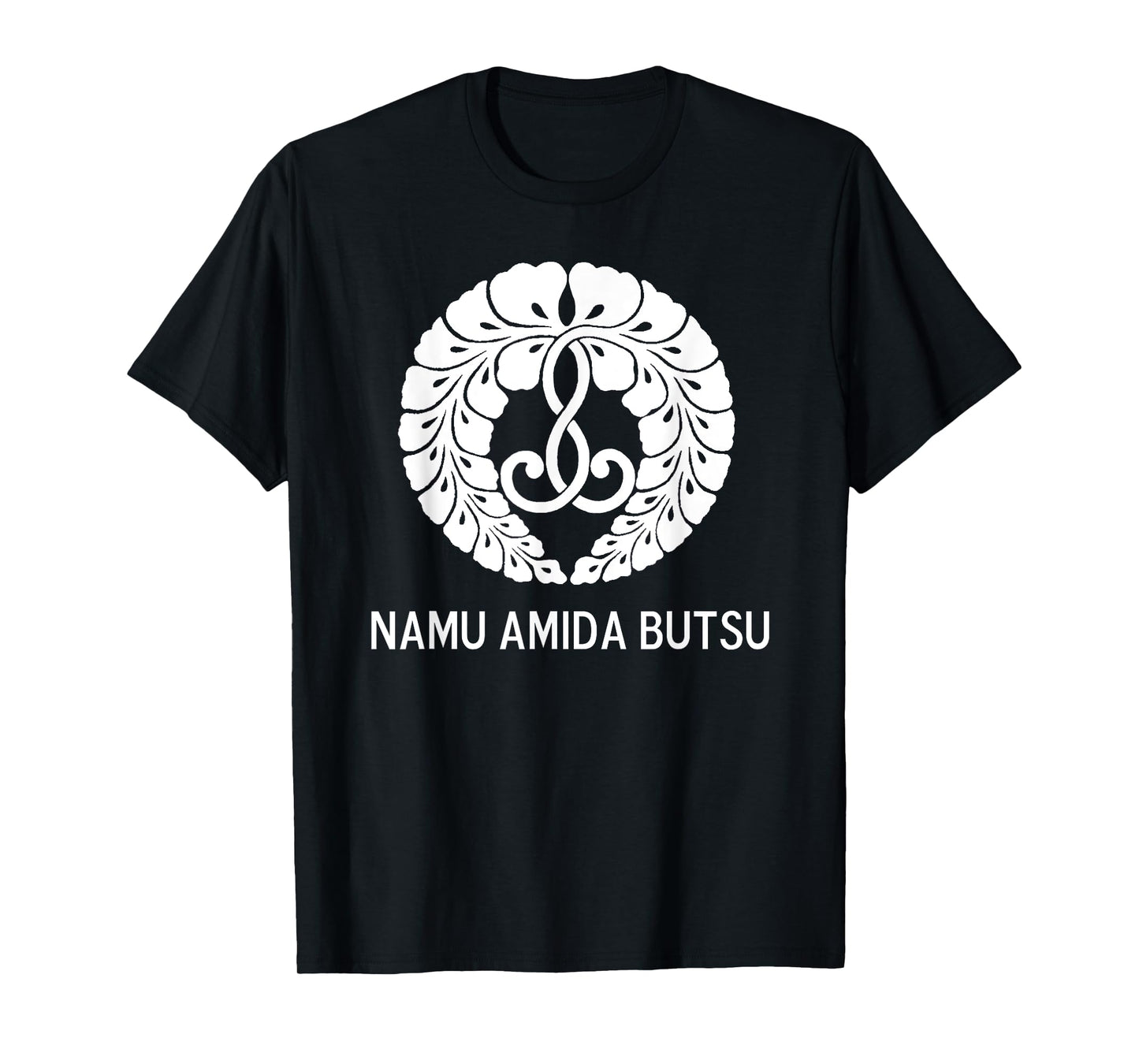 Wisteria Crest - Namu Amida Butsu - Design by Borgman T-Shirt