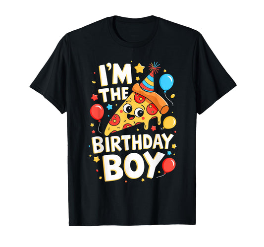 Pizza Birthday Boy Pizza Theme Bday Party Costume T-Shirt