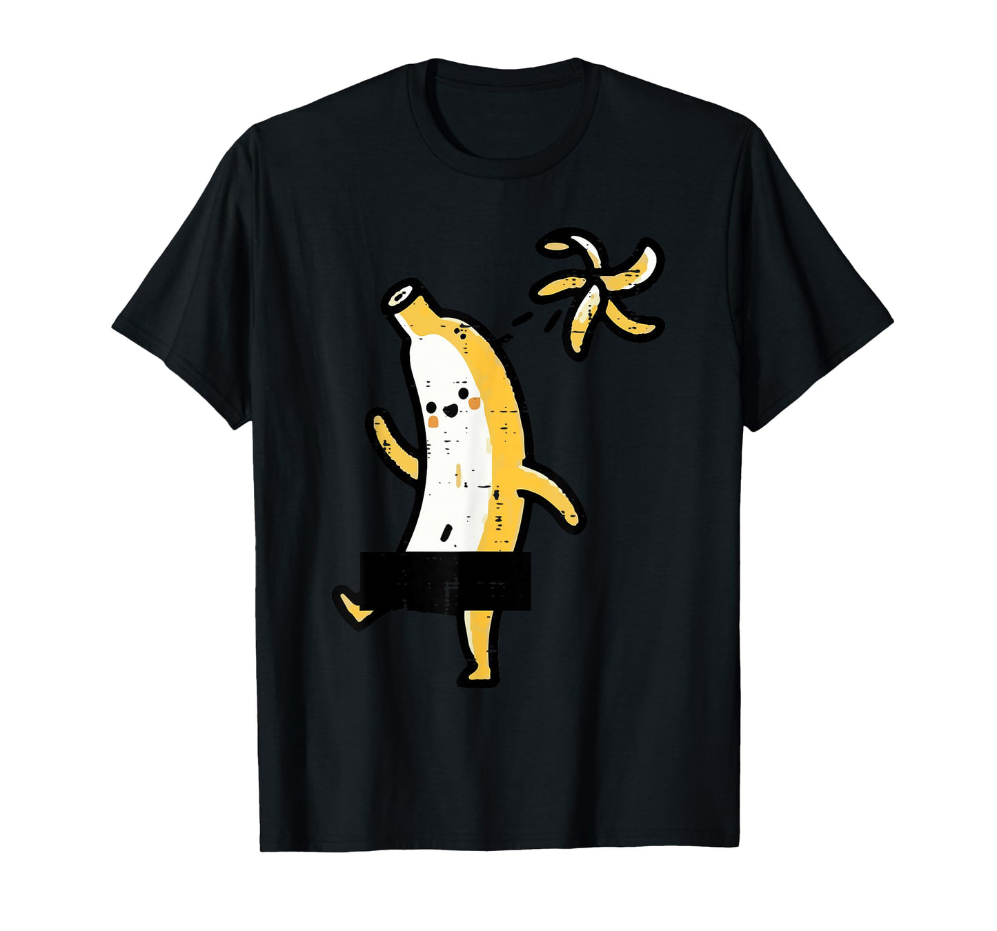 Banana Throwing Away Peel Funny Fruit Meme Men Women Kids T-Shirt