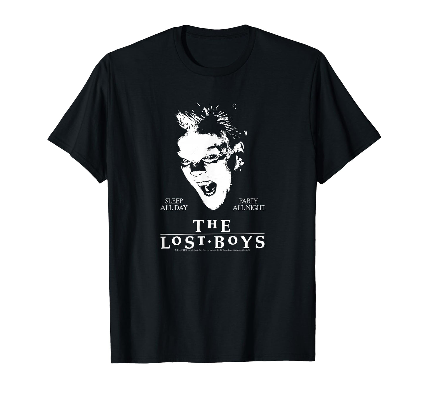 The Lost Boys Sleep All Day Party All Night David 80's Movie T-Shirt