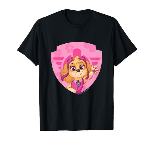 PAW Patrol Skye Big Chest Shield Emblem T-Shirt