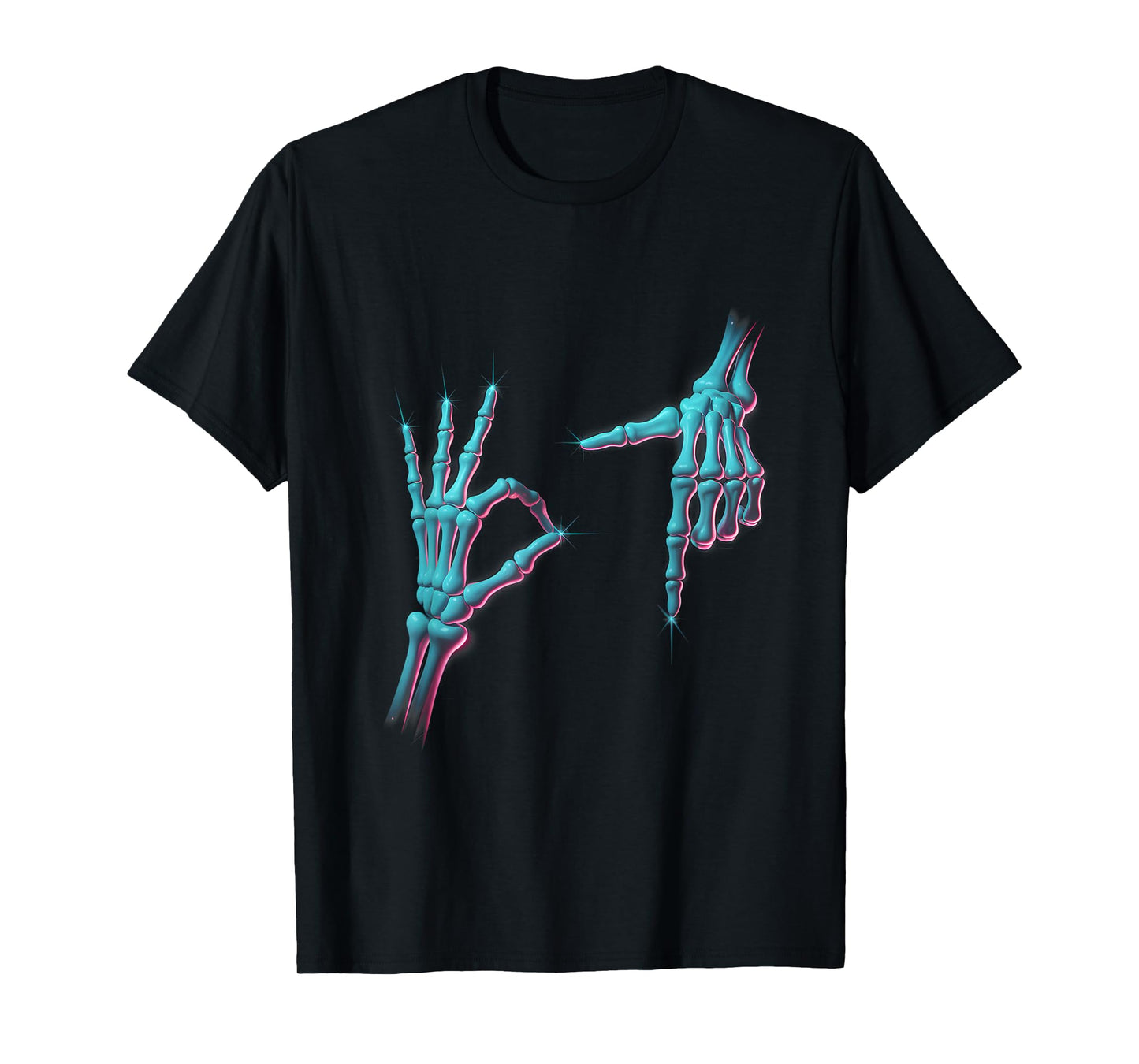 67 Meme Skeleton Hand 6 7 Halloween Six Seven Funny Teens T-Shirt