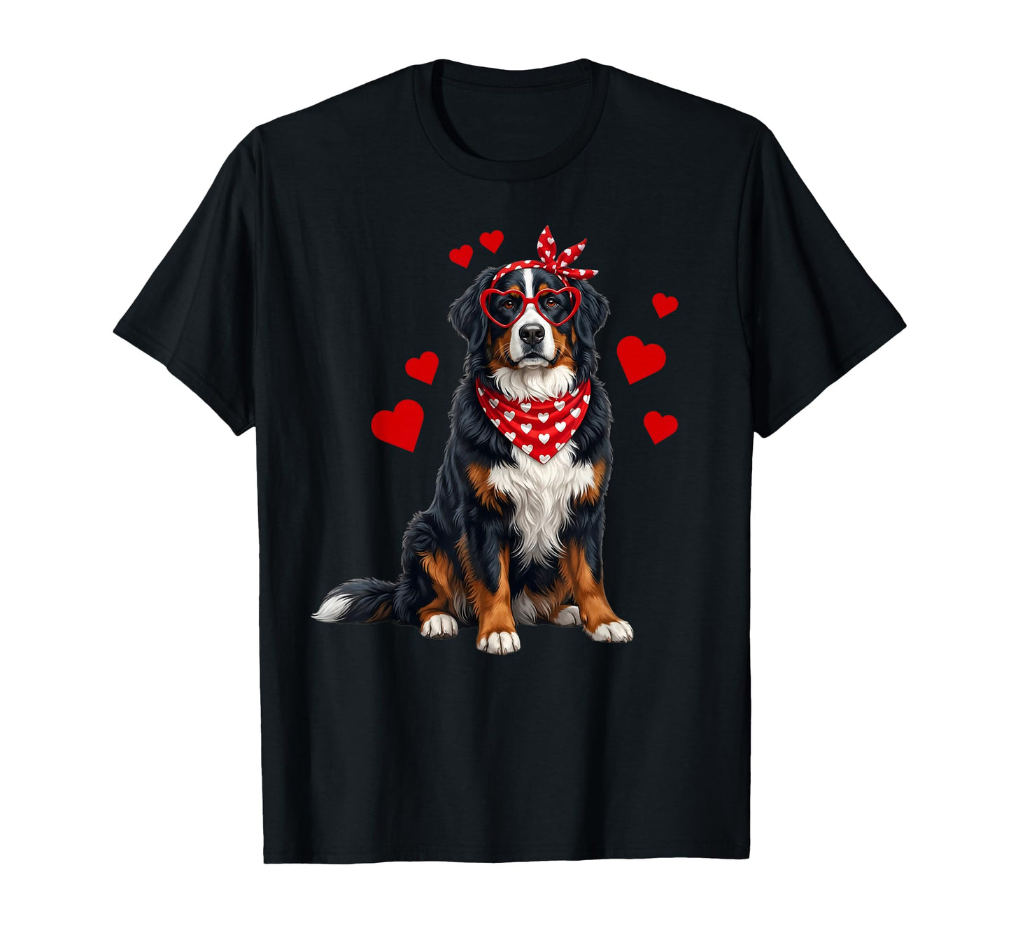 Bernese Mountain Valentines Day Dog Lover Heart T-Shirt