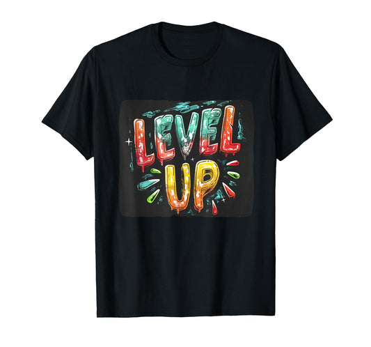 Cool colorful level up costume T-Shirt