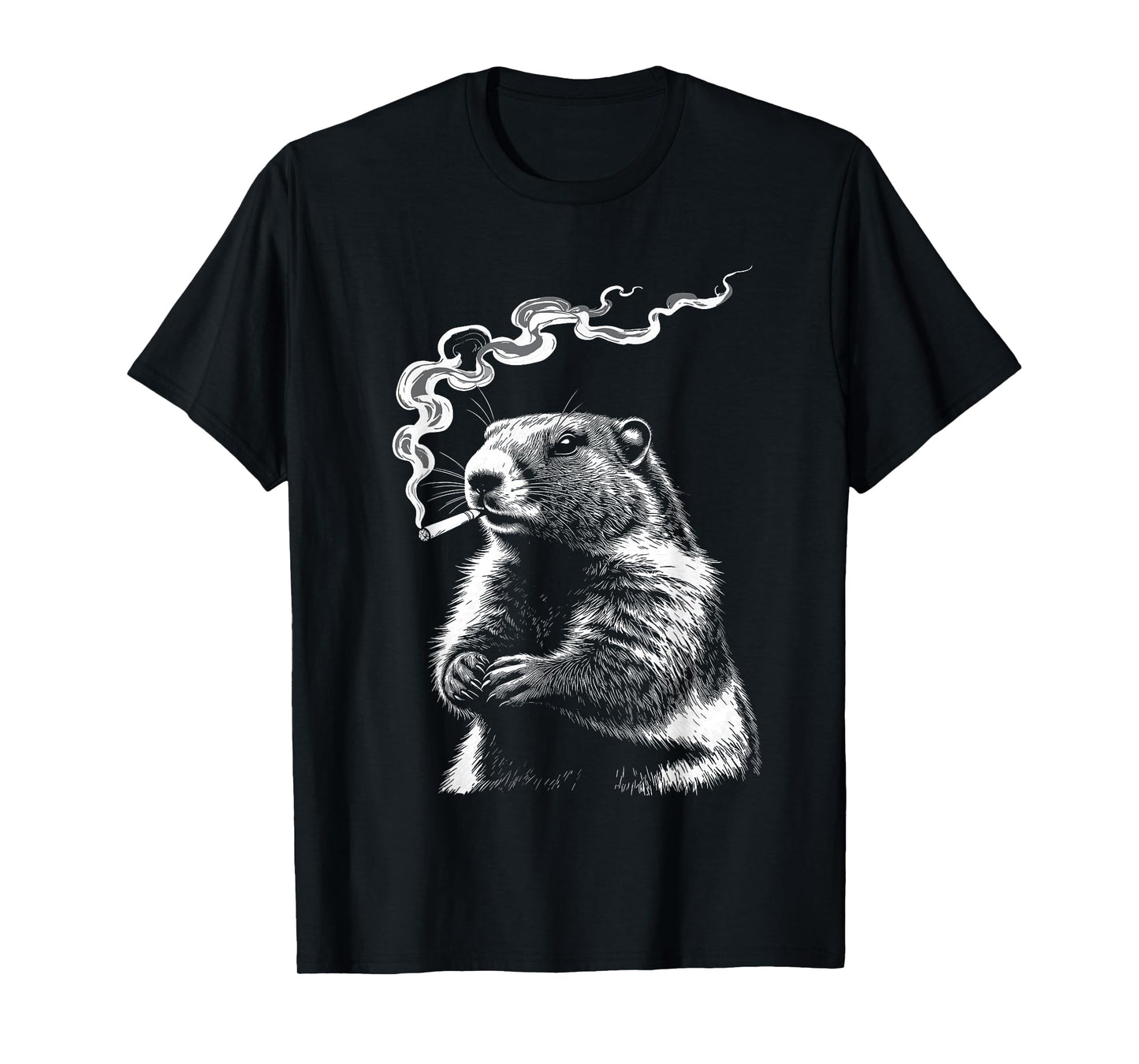 Punxy Phil's Smoking Meme Groundhog Day Costume Gen Z T-Shirt