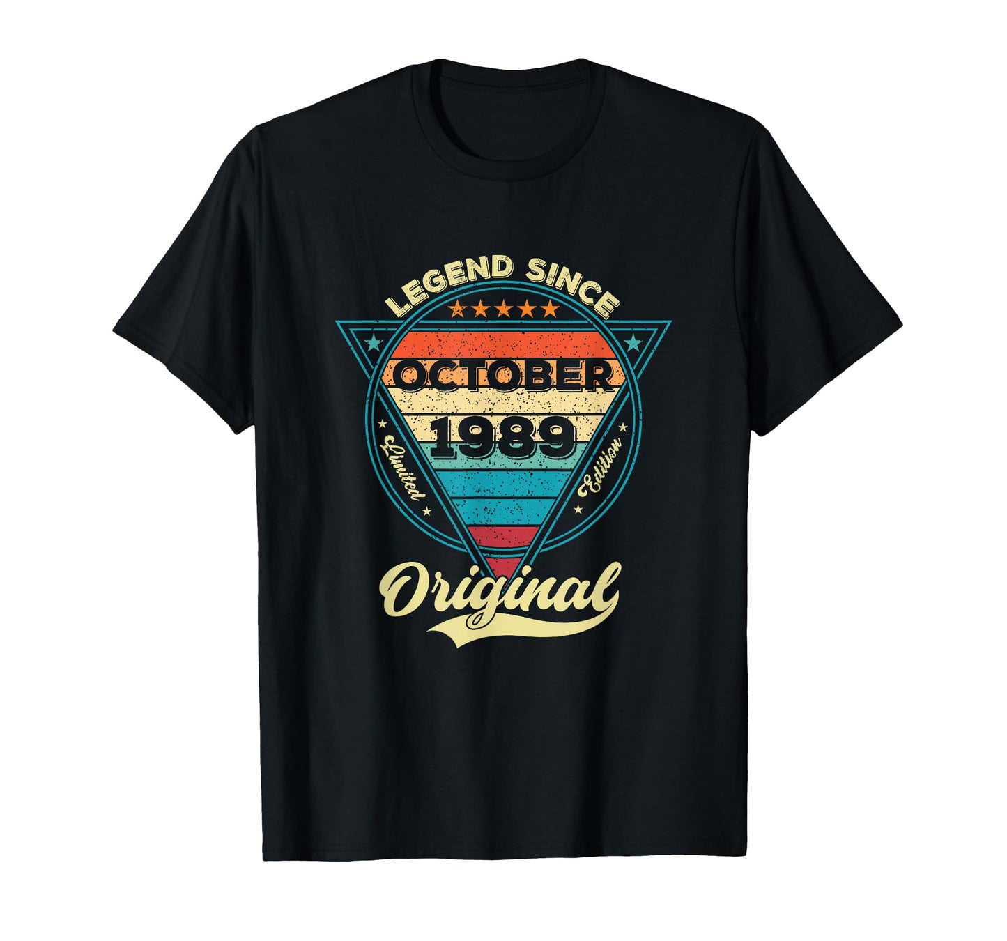 Vintage 36th Birthday Legend Since October 1989 T-Shirt