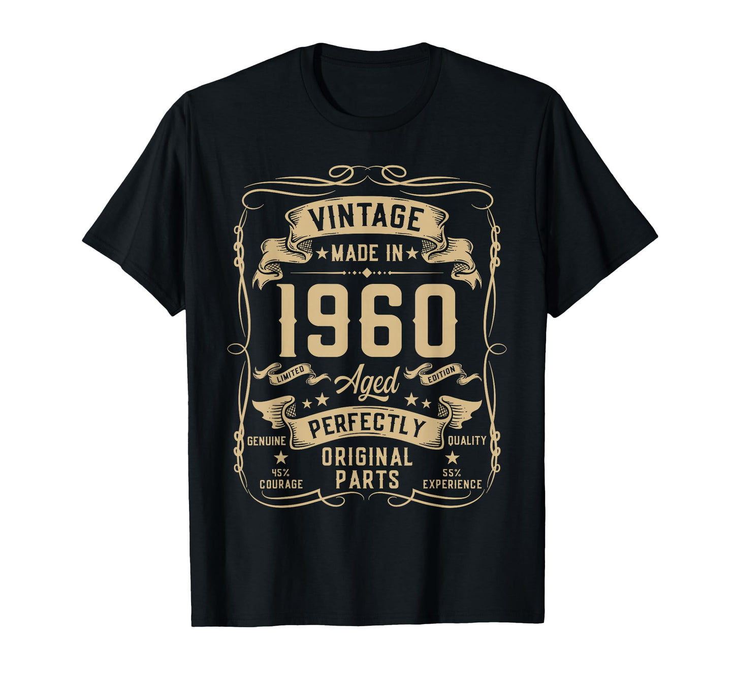 Vintage 1960 66yr 66th Birthday Gifts for Men 66 Years Old T-Shirt