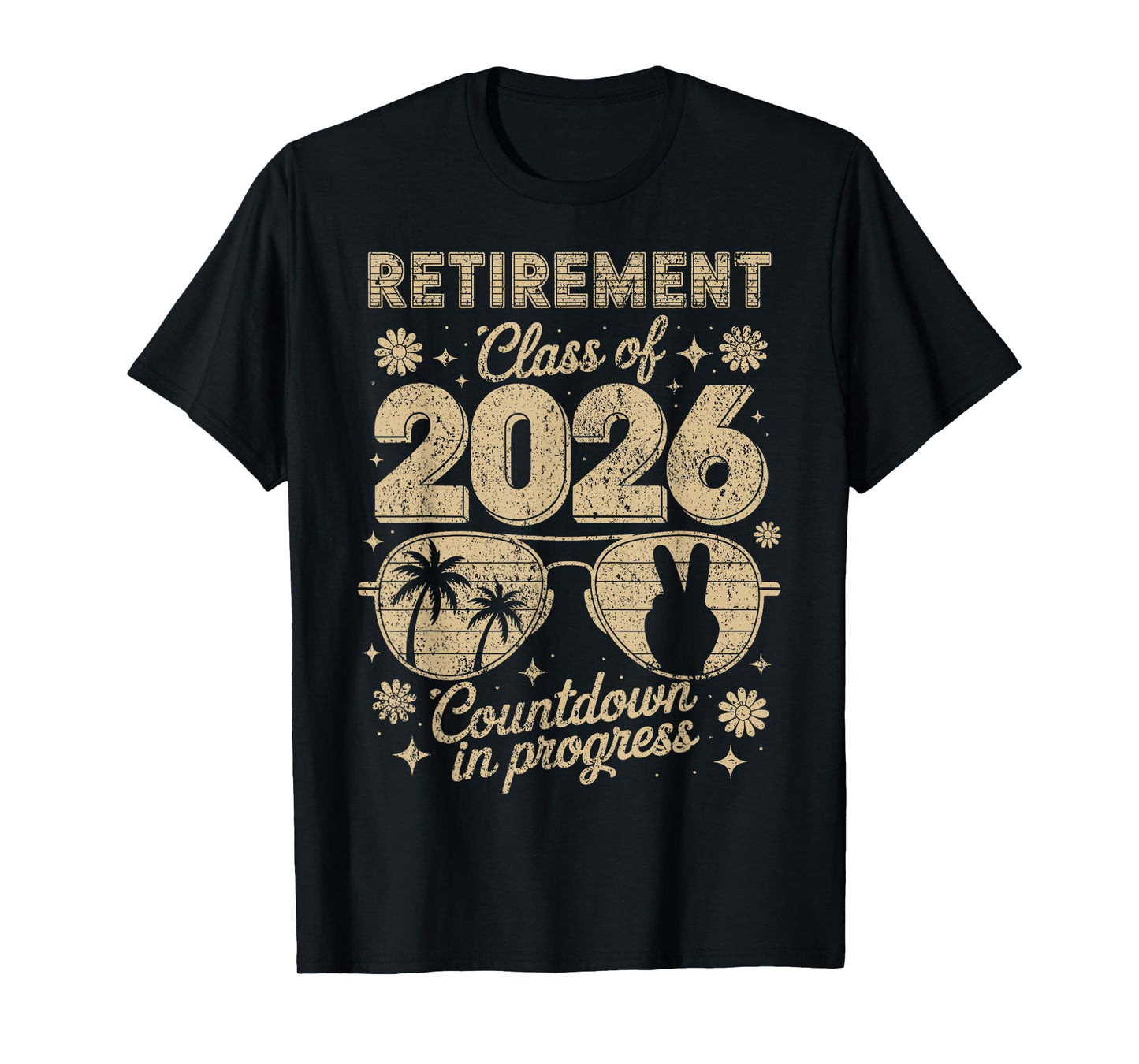 Funny Retirement Class of 2026 Countdown in Progress Teacher T-Shirt