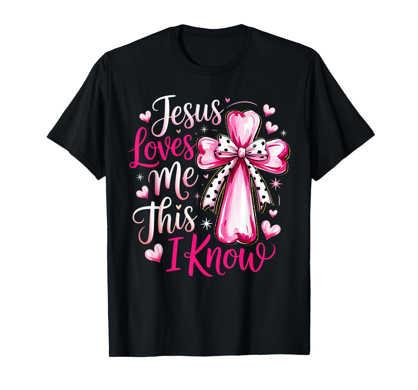 Jesus Loves Me This I Know God Religious Christian Valentine T-Shirt