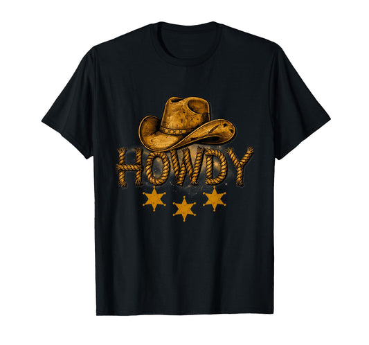Howdy Western Cowboy Birthday Howdy Cowboy T-Shirt