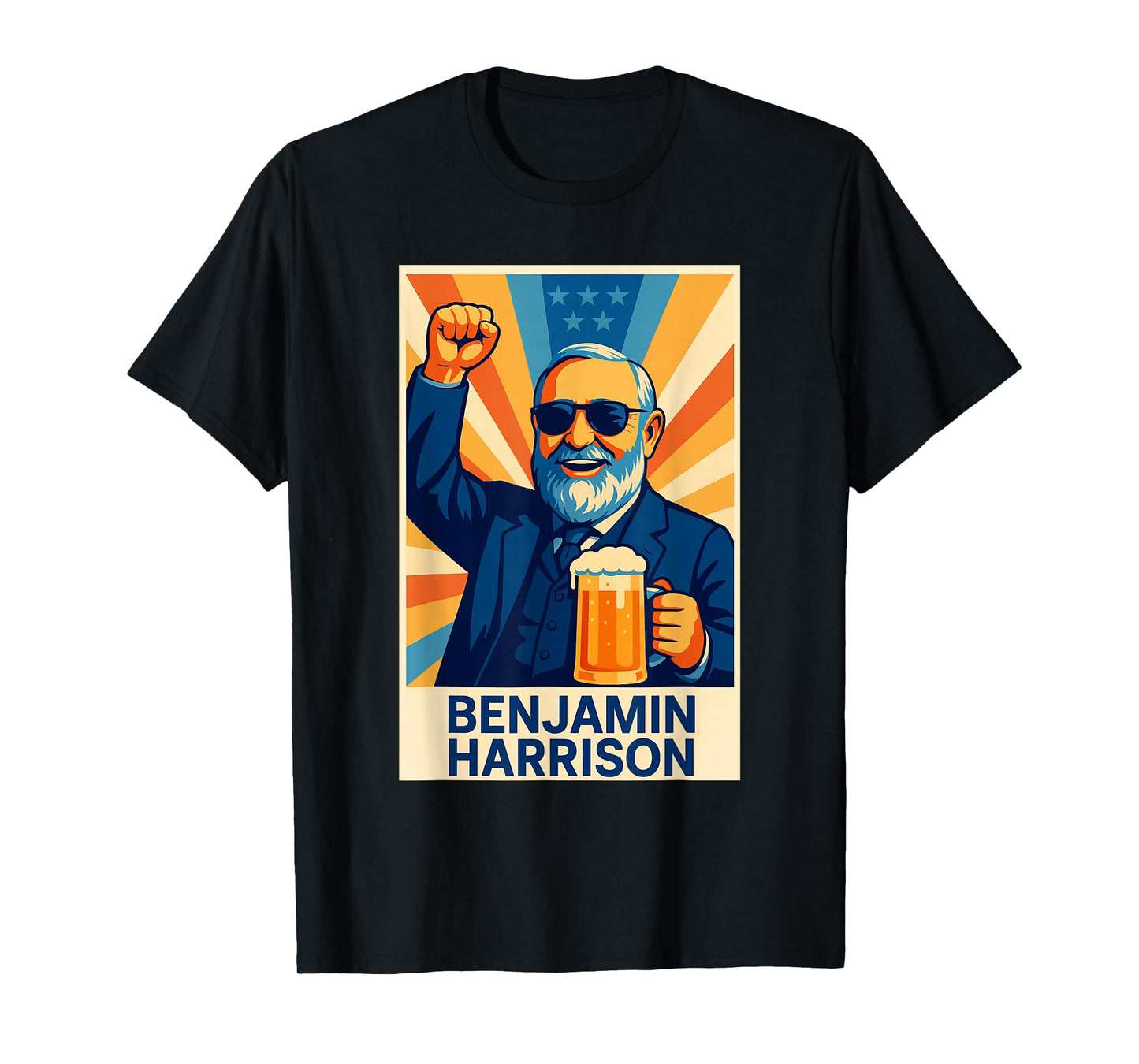 Benjamin Harrison Portrait T-Shirt