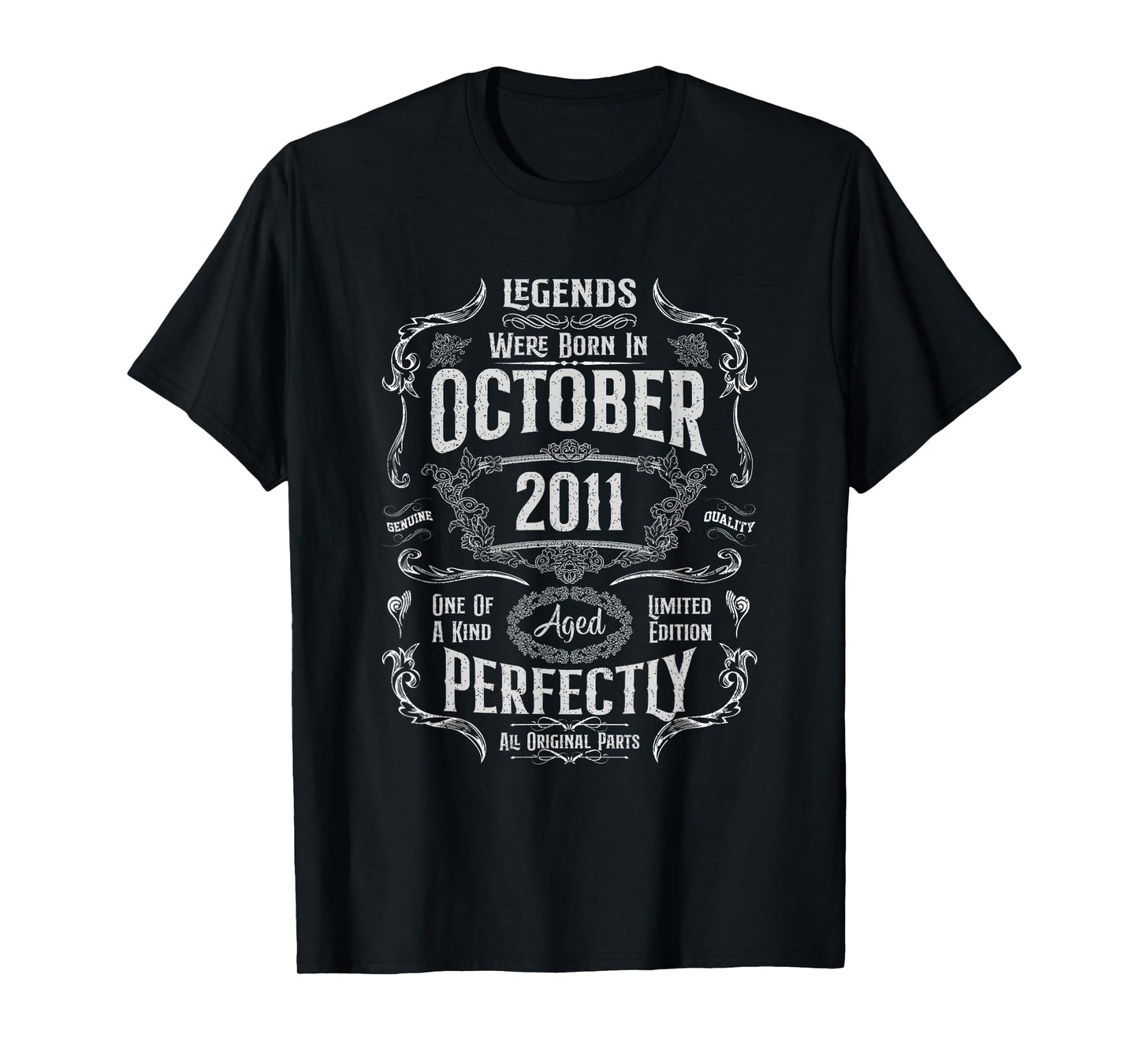 Vintage 14th Birthday Legends were Born in October 2011 T-Shirt