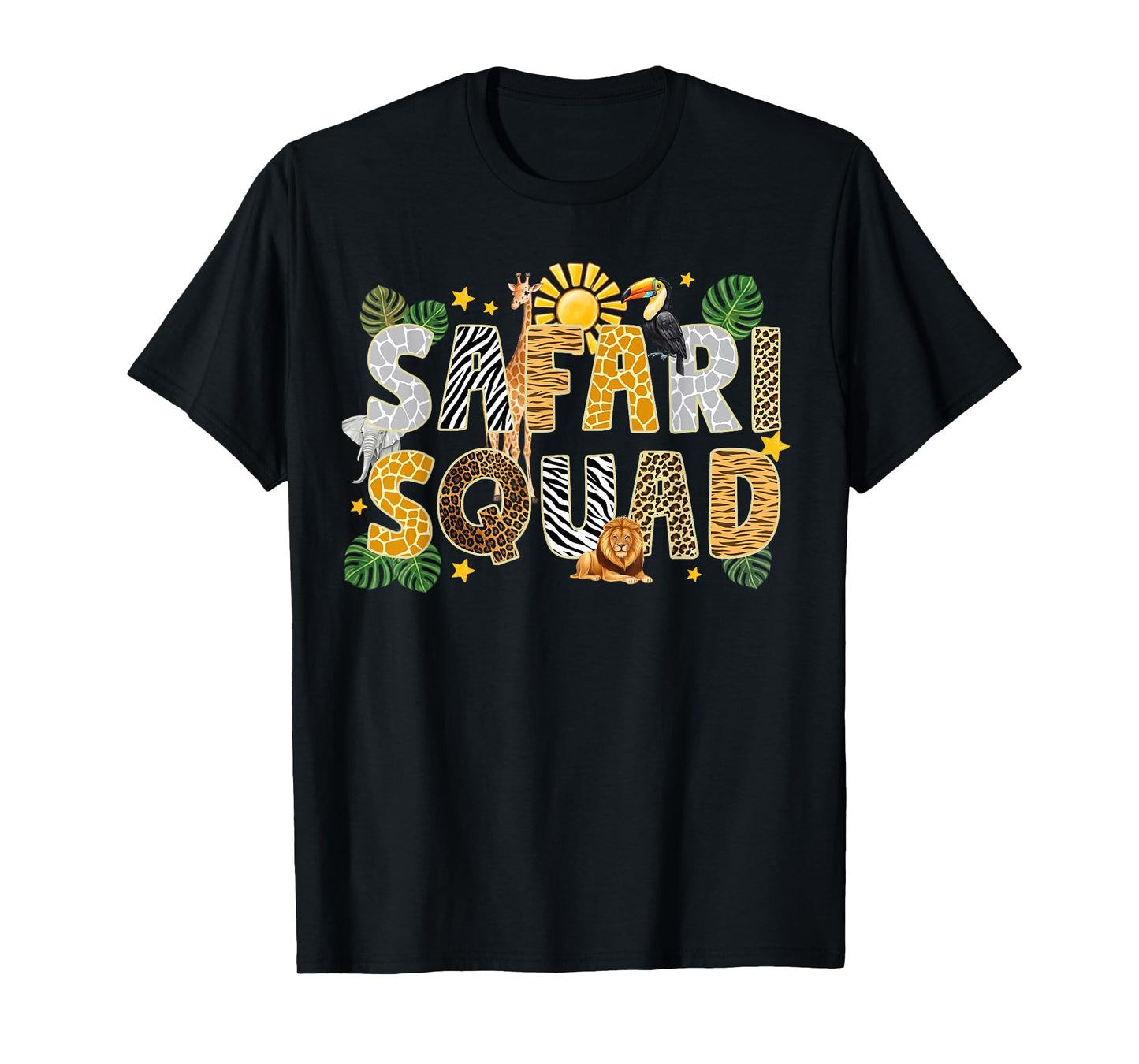Safari Squad Zoo Jungle Animal Birthday Family Matching T-Shirt