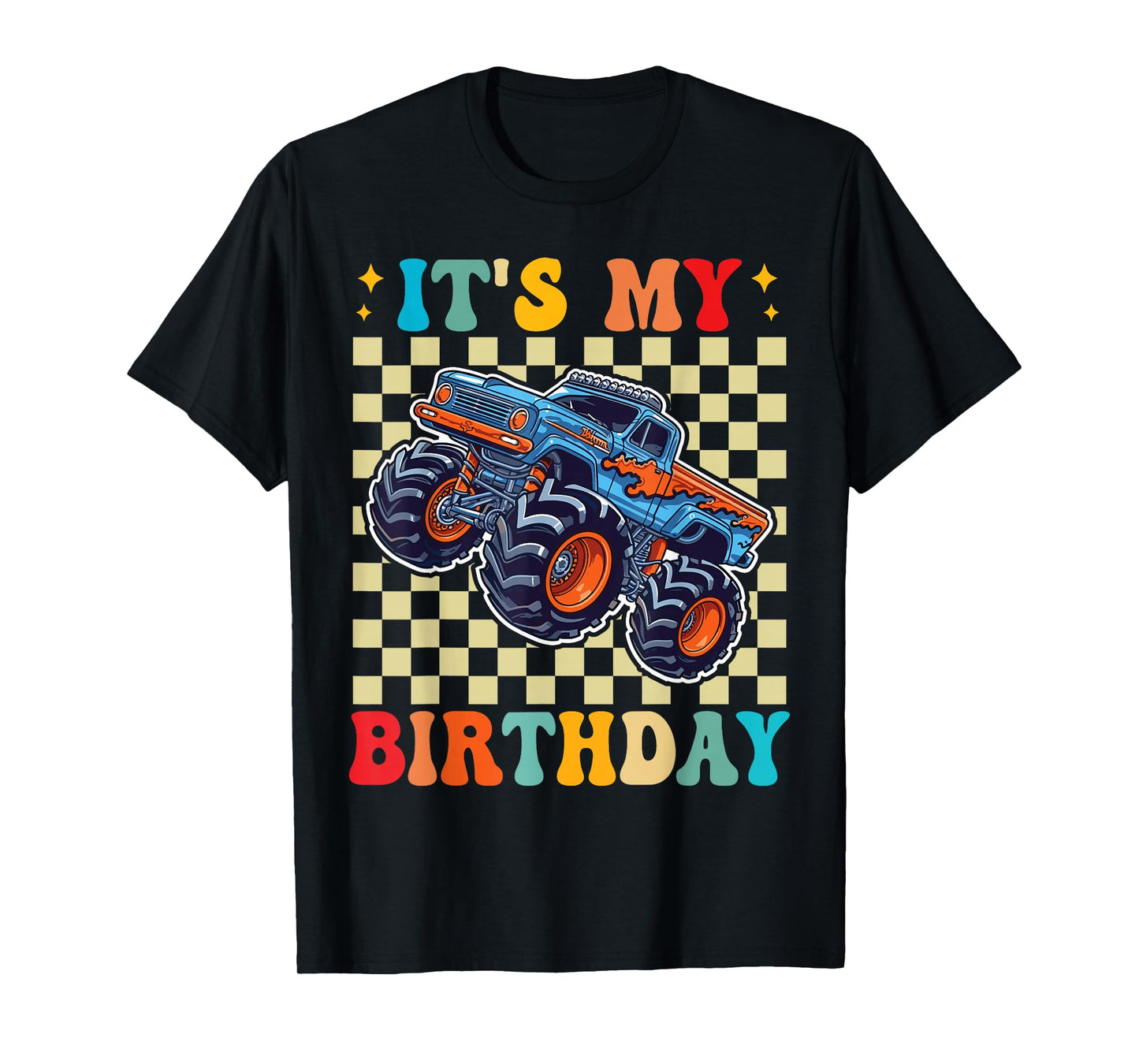 It's My Birthday Monster Truck Car Gifts Birthday Boys T-Shirt