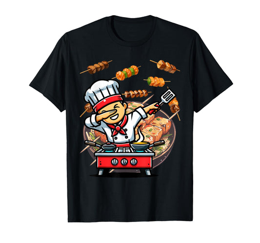 Dabbing Hibachi Chef Funny T-Shirt