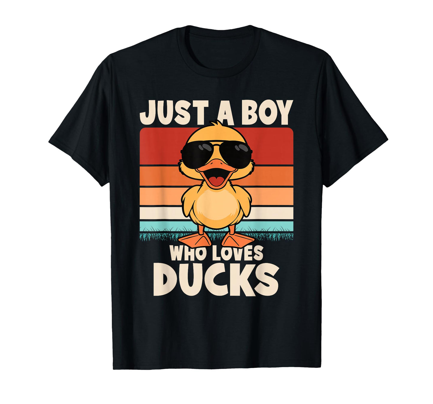 Just A Boy Who Loves Ducks Funny Duck Boys Kids T-Shirt