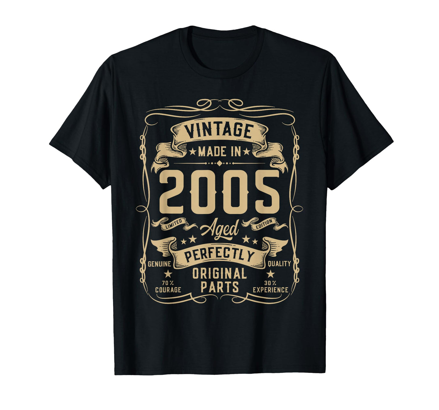 Vintage 2005 21yr 21st Birthday Gifts for Men 21 Years Old T-Shirt