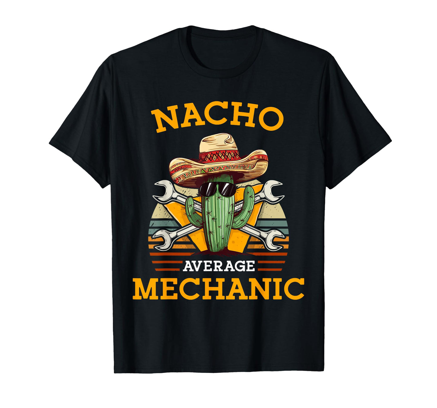 Nacho Average Mechanic Funny Mexican Auto Repairman Vintage T-Shirt