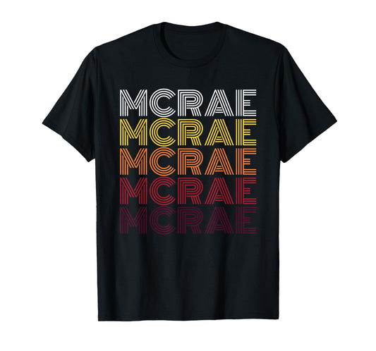 Retro Mcrae First Name Personalized Mcrae 70's T-Shirt