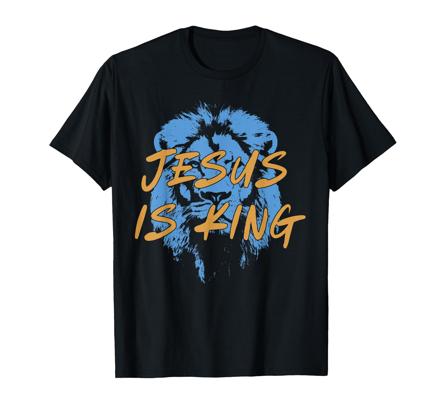 Jesus is King Lion of Judah Design Faith Tee T-Shirt