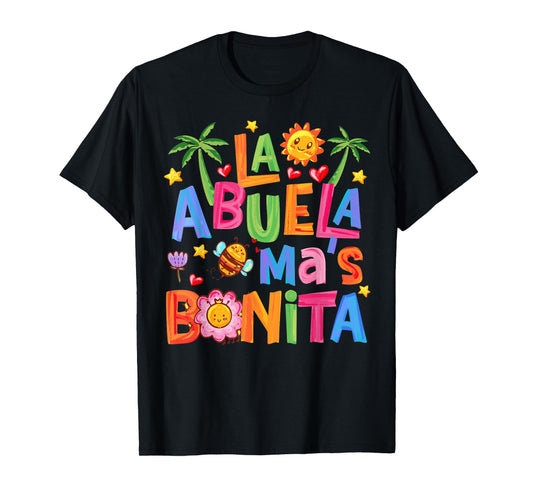 La Abuela Más Bonita Mom Cute Abuela Grandma Mother's Day T-Shirt