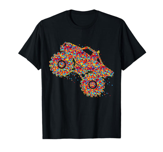 Monster Truck Girls Womens T-Shirt