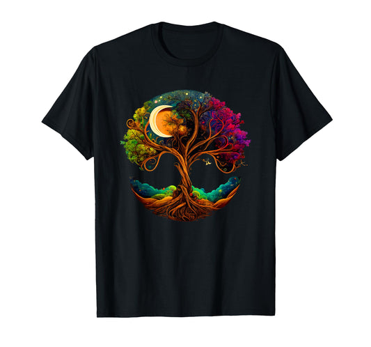 Moon Phases Tree of Life T-Shirt