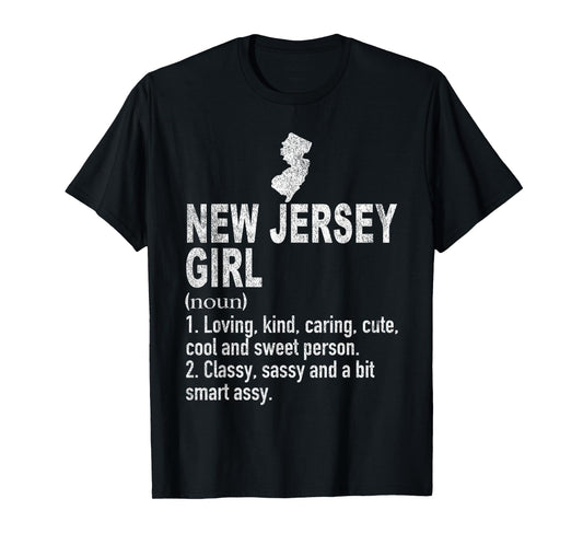 New Jersey Girl Definition Funny Hometown New Jersey T-Shirt