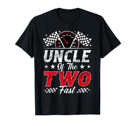 Uncle of The Two Fast 2nd Birthday Racing Car Family T-Shirt