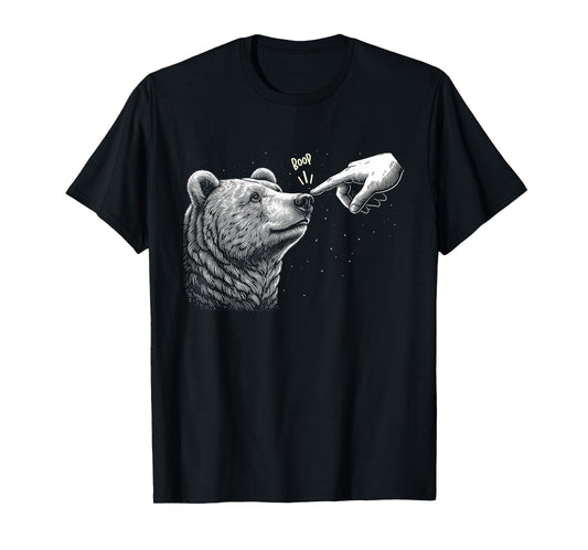 Boop Bear Black Grizzly Bears Cool Funny for Men Women Kids T-Shirt